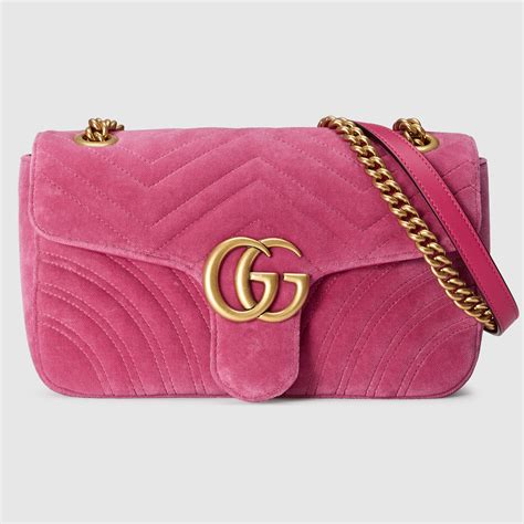 gucci bag velvet marmont|authentic Gucci Marmont small bag.